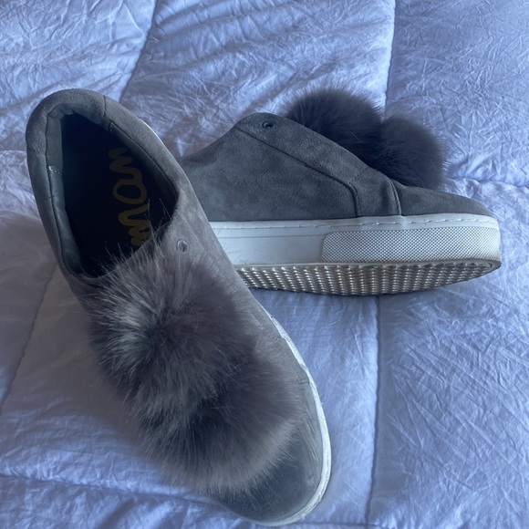 Sam Edelman Pom Pom sneakers grey - Picture 2 of 9